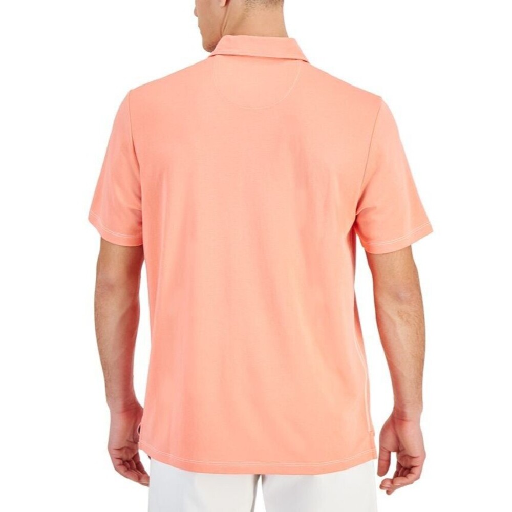 Tommy Bahama Men's Kohala Peak Soft Fabric Short-Sleeve Polo Shirt Peach XXL - Picture 3 of 6